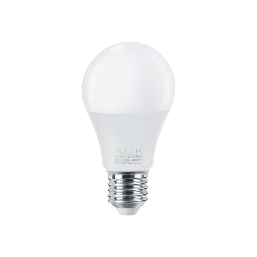 ACK 12W 220-240V E27 4000K A60 LED AMPUL AA13-01221