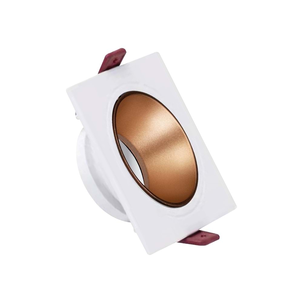 ACK BEYAZ KARE ÇERÇEVE / SANDY ROSE GOLD REFLEKTÖR SIVA ALTI SPOTLIGHT AH03-07020