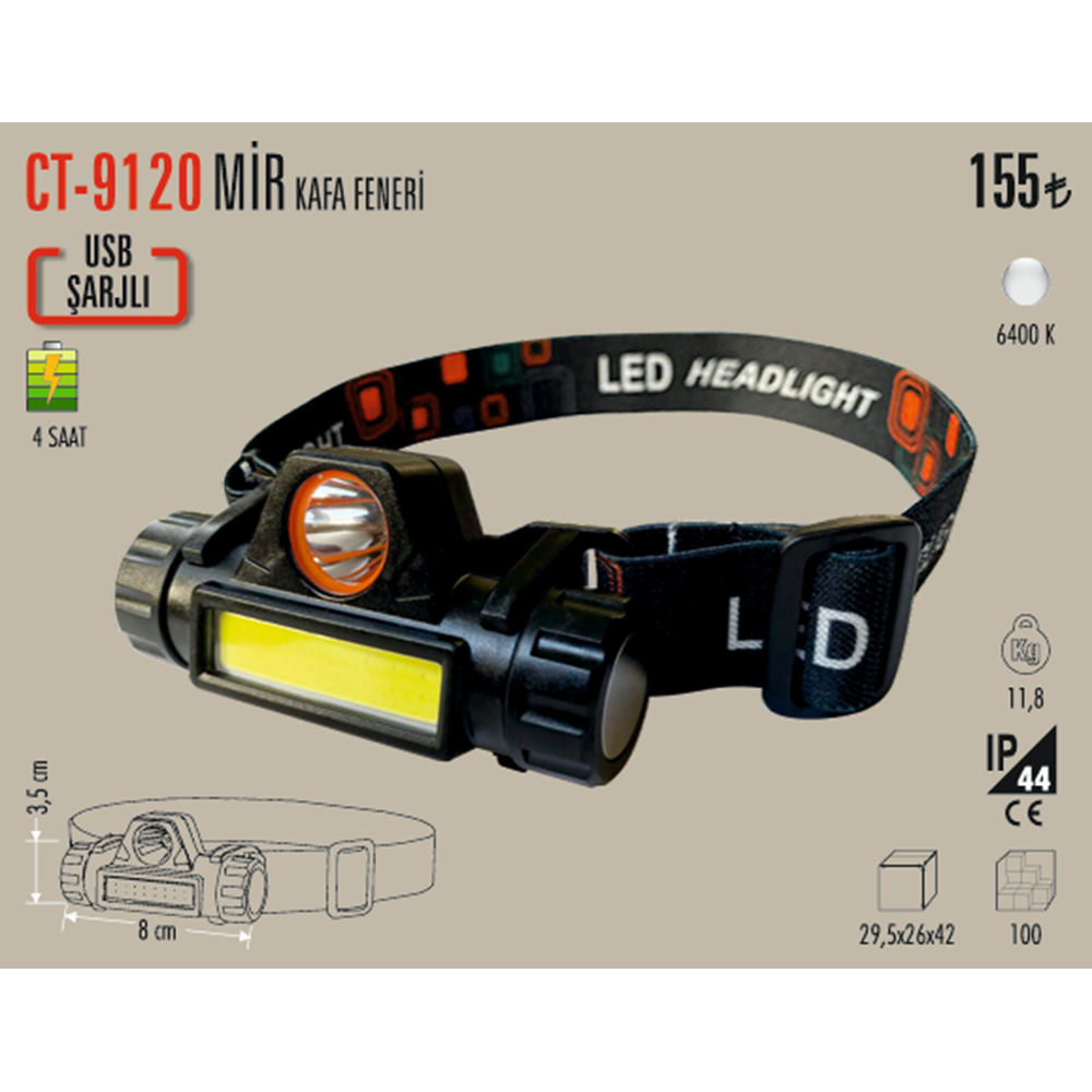MİR KAFA LAMBASI CT-9120